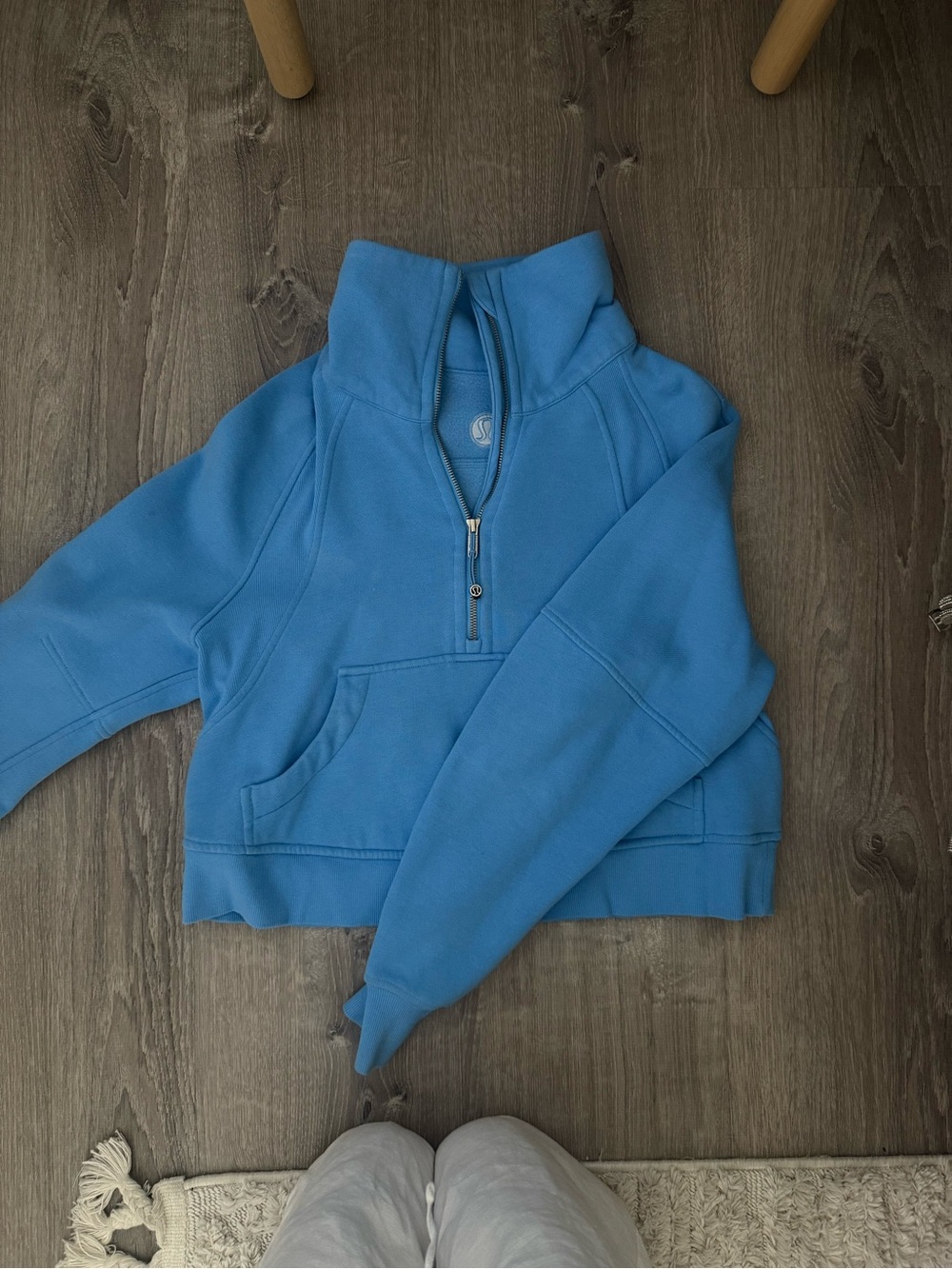 lululemon athletica Blue Half-Zip Cozy Sweatshirt